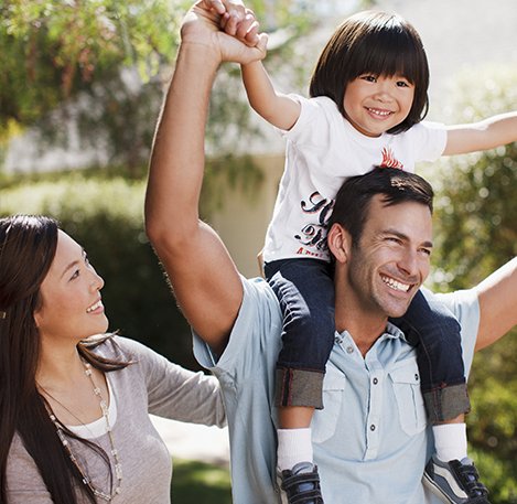 A Family Having Fun